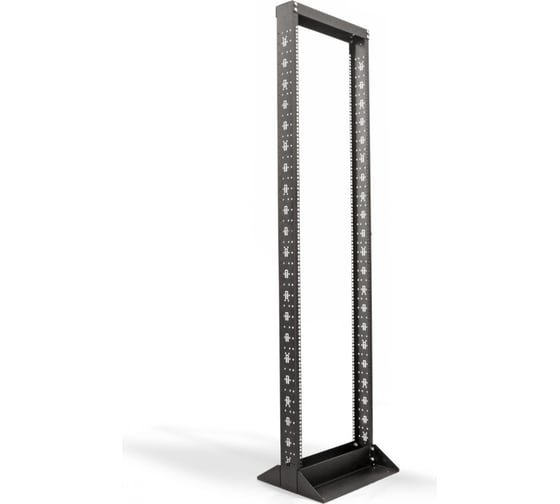 Открытая стойка Hyperline ORL1-47-RAL9005 19-дюймовая (19"), 47U, однорамная, цвет черный 451299 1