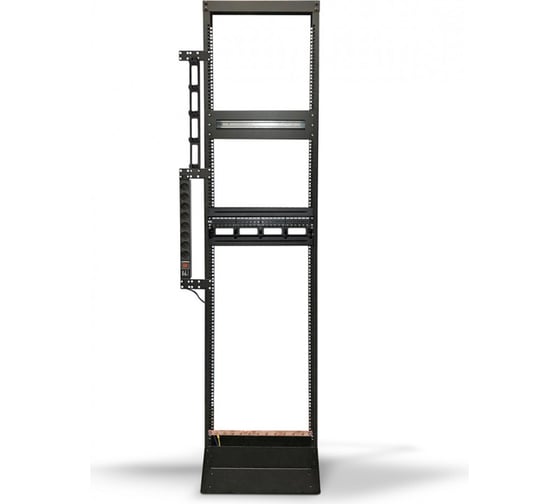 Открытая стойка Hyperline ORL1-32-RAL9005 19-дюймовая (19"), 32U, однорамная, цвет черный 451302
