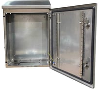 Корпус навесной со скошенной крышей из нержавеющей стали AISI304 серии FORTIS IP66 300х400х150 УХЛ1 ООО Вектор 33 VNSKY66066