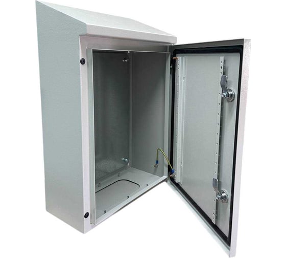 Корпус навесной со скошенной крышей ООО Вектор 33 серии VP IP66 300х200х150 УХЛ1 VPSKY66029 1