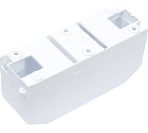 Пластиковый бокс REXANT КМПн 1/2 модуля IP20 белый 11-0112
