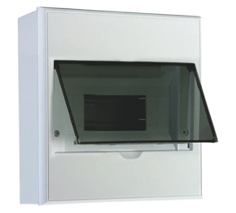 Распределительный навесной щит KRANZ на 8 модулей ЩРН-П-8 IP41 пластик KR-11-0308