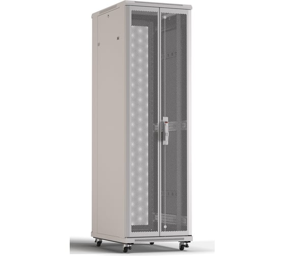 Напольный шкаф Hyperline TTR-4266-DD-RAL7035 19-дюймовый, 42U, 2055x600х600 мм 452072 1