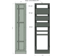 Корпус ЭПМ+ ВРУ-2 цельносварной IP54 (1800х450х450)+ 19799