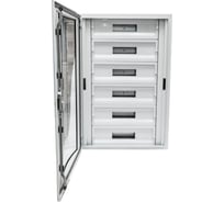 Корпус щита распределительного Cetinkaya Pano 600x900x100мм, DIN-рейки 120M(6x24), навесной, металл, прозрачная дверца CPD6009010SAPS