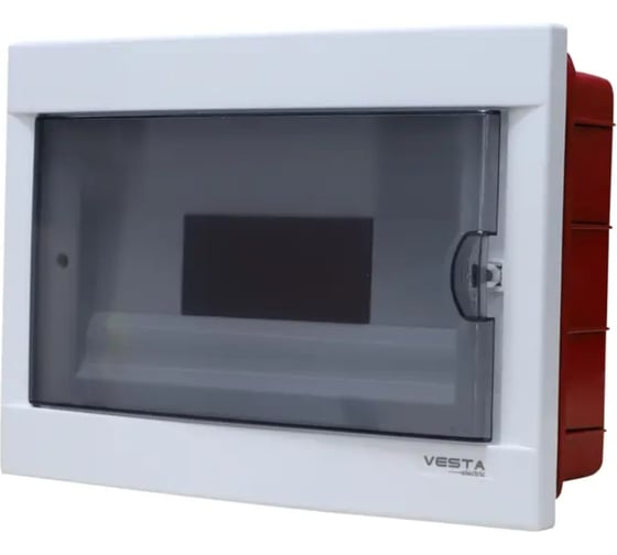 Распределительный пластиковый щит встраиваемой установки Vesta Electric - 12 модулей FLPRSV000012 1