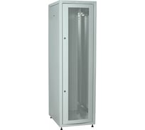 Шкаф IEK ITK LINEA E 42U 600х800мм двери 2шт перфорированная и металлическая серый LE35-42U68-PM