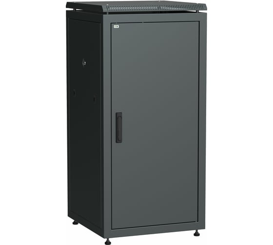 Сетевой шкаф ITK 19 LINEA N 18U 600x800 мм металлическая передняя дверь черный LN05-18U68-M 1