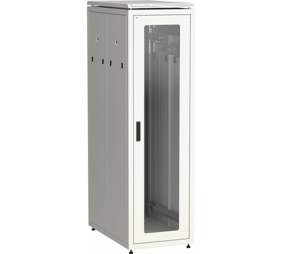 Сетевой шкаф ITK 19 LINEA N 42U 600x1000 мм стеклянная передняя дверь серый LN35-42U61-G 1
