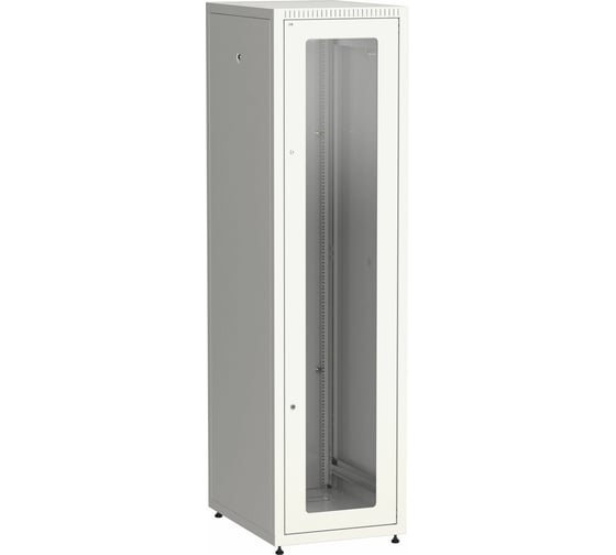Шкаф IEK ITK LINEA E 33U 600х800мм двери 2шт стеклянная и металлическая серый LE35-33U68-GM 1