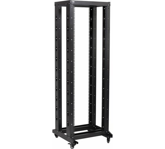 Двухрамная стойка IEK ITK 19 42U, 600x600, на роликах, черная LF05-42U66-2R 1