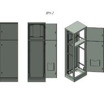 Корпус ВРУ-2 ЭПМ цельносварной IP31 (1800х800х450)+ 19769