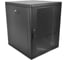 Шкаф настенный 19", 12U ЦМО ШРН-М-12.500-9005 телекоммуникационный разборный (600 × 520) съемные стенки, дверь стекло, цвет черный, 00-01143778 1