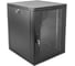 Шкаф настенный 19", 12U ЦМО ШРН-12.350-9005 телекоммуникационный сварной (600 × 350) съёмные стенки, дверь стекло, чёрный, 00-01143745 1