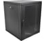 Шкаф настенный 19", 12U ЦМО ШРН-М-12.650-9005 телекоммуникационный разборный (600 × 650) съемные стенки, дверь стекло, цвет черный, 00-01143780 1