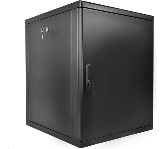 Шкаф ЦМО 19 телеком навесной разборный 12U (600х650) съемные стенки, дверь металл, чёрный ШРН-М-12.650.1-9005 1