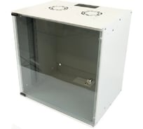 Шкаф настенный Filum 19, 12U Soho, 520x400, стеклянная дверь, серый FL-SO-1254GW-GY