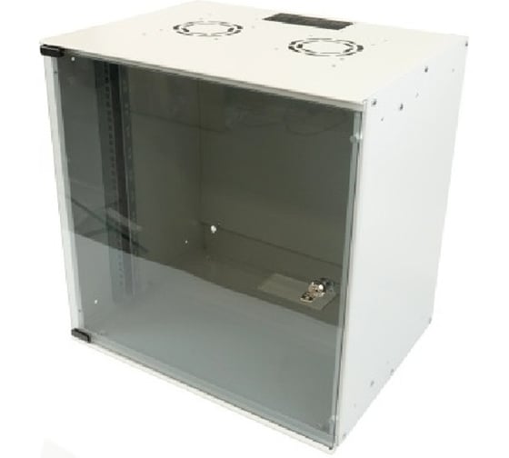 Шкаф настенный Filum 19, 12U Soho, 520x400, стеклянная дверь, серый FL-SO-1254GW-GY 1