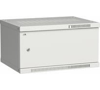 Шкаф IEK ITK LINEA WE 6U 600x450мм дверь металл серый LWE3-06U64-MF