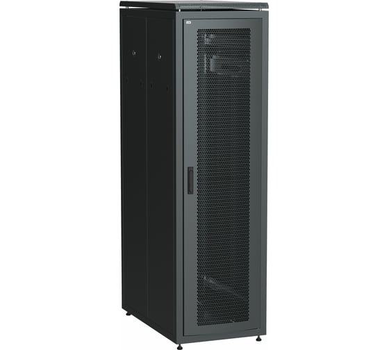 Сетевой шкаф ITK 19 LINEA N 42U 600x800 мм перфорированная передняя дверь черный LN05-42U68-P