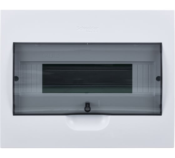 Встраиваемый корпус Systeme Electric ( Schneider Electric) City9 Box с прозрачной дверцей 1ряд/12мод (ранее PRA24113) EZ9E112S2FRU