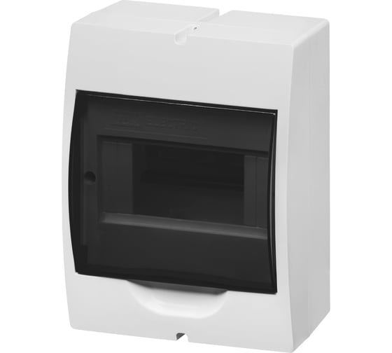 Щит TDM ELECTRIC ЩРН-П-6 модулей, навесной, пластик, белый, дымчатая дверца, без шин, IP41 SQ0901-0071 1