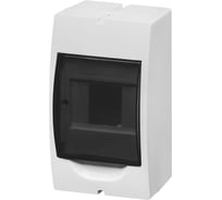 Щит TDM ELECTRIC ЩРН-П-4 модуля, навесной, пластик, белый, дымчатая дверца, без шин, IP41 SQ0901-0070