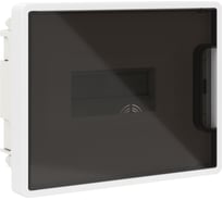 Щиток встраиваемый DKC 8 модулей, белый, с тонированной дверцей, с 1 шиной PEN 8 отверстий 1 шт F08B1WDDIY