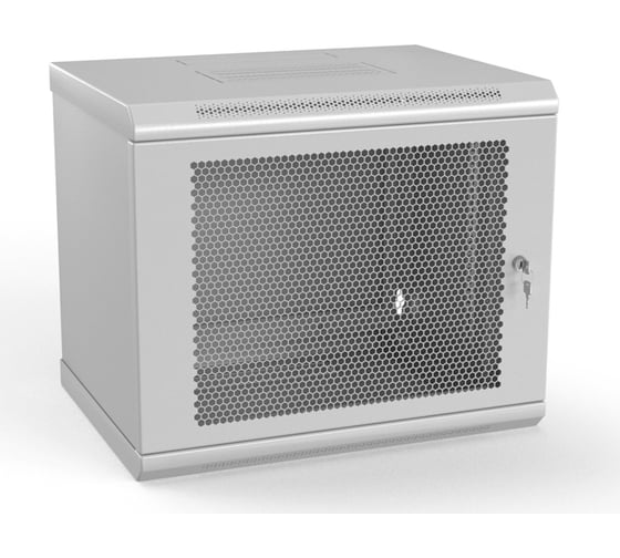 Настенный шкаф Hyperline TWL-1266-SD-RAL7035 19-дюймовый (19"), 12U, 650x600х600мм, металлический 432749