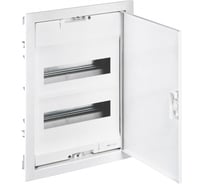 Встраиваемый щит Legrand Nedbox с металлической дверью RAL 9010 2 рейки 24+4 модулей 001432