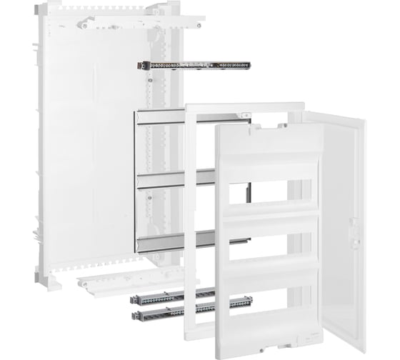 Встраиваемый щит Legrand Nedbox с дверью белой RAL 9010 3 рейки 36+6 модулей 001413