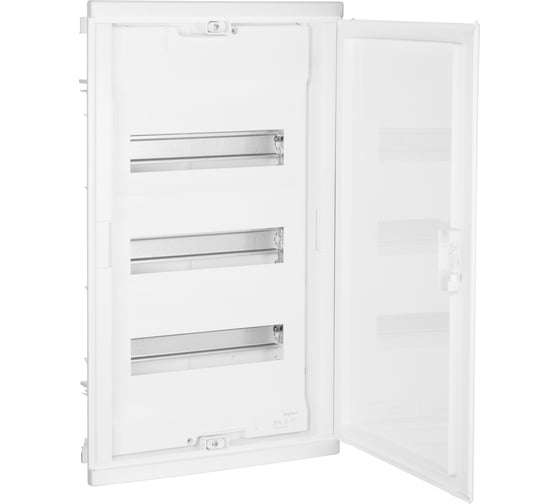 Встраиваемый щит Legrand Nedbox с дверью белой RAL 9010 3 рейки 36+6 модулей 001413