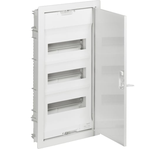 Встраиваемый щит Legrand Nedbox с металлической дверью RAL 9010 4 рейки 48+8 модулей 001434