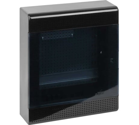 Слаботочный навесной щит Рувинил мультимедийный с монтажной пластиной черный 68324Ч-СЛ