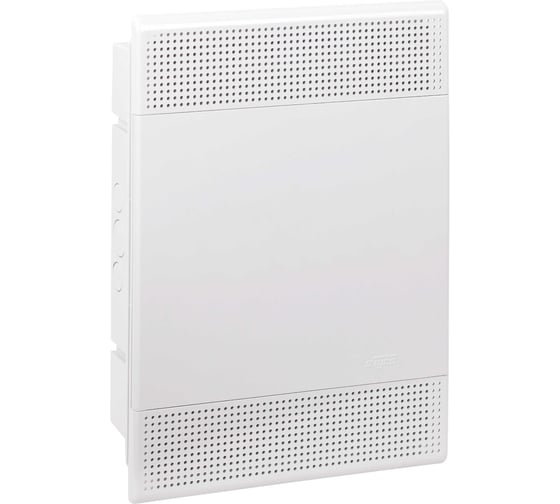 Слаботочный встраиваемый щит Рувинил мультимедийный с монтажной пластиной белый 68124Б-СЛ 1
