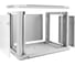 Шкаф телекоммуникационный ExeGate 19 настенный 9U EC-WM-9U.450.M.GREY 19”, 9U, 600x450x500mm ШхГхВ, передняя дверь металл, съемные боковые панели 298613 10