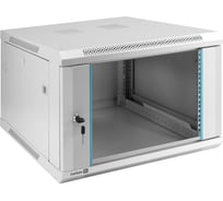 Шкаф телекоммуникационный ExeGate 19 настенный 6U EC-WM-6U.600.G.GREY 19”, 6U, 600x600x370mm ШхГхВ , передняя дверь закаленное стекло, съемные боковые панели 298600