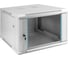 Шкаф телекоммуникационный ExeGate 19 настенный 6U EC-WM-6U.600.G.GREY 19”, 6U, 600x600x370mm ШхГхВ , передняя дверь закаленное стекло, съемные боковые панели 298600 1
