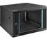 Шкаф телекоммуникационный ExeGate 19 настенный 6U EC-WM-6U.600.G.BLACK 19”, 6U, 600x600x370mm ШхГхВ , передняя дверь закаленное стекло, съемные боковые панели 298606 1