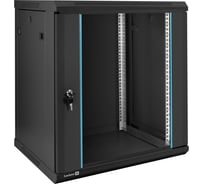 Шкаф телекоммуникационный ExeGate 19 настенный 12U EC-WM-12U.450.G.BLACK 19”, 12U, 600x450x635mm ШхГхВ , передняя дверь закаленное стекло, съемные боковые панели 298609