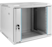 Шкаф телекоммуникационный ExeGate 19 настенный 9U EC-WM-9U.450.G.GREY 19”, 9U, 600x450x500mm ШхГхВ , передняя дверь закаленное стекло, съемные боковые панели 298601