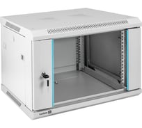 Шкаф телекоммуникационный ExeGate 19 настенный 6U EC-WM-6U.450.G.GREY 19”, 6U, 600x450x370mm ШхГхВ, передняя дверь закаленное стекло, съемные боковые панели 298599