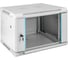 Шкаф телекоммуникационный ExeGate 19 настенный 6U EC-WM-6U.450.G.GREY 19”, 6U, 600x450x370mm ШхГхВ, передняя дверь закаленное стекло, съемные боковые панели 298599 1