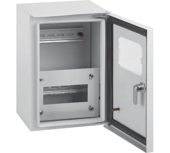 Шкаф STEKKER металлический ЩУРн-1/6 285х190х145 c 2хDIN IP54, серия ArcaMetal, 50707 1