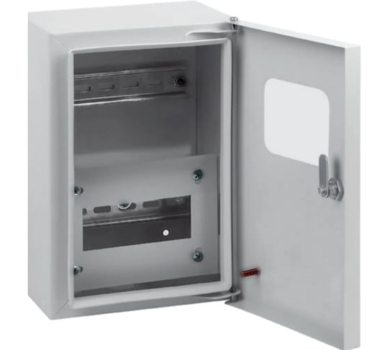 Шкаф STEKKER металлический ЩУРн-1/6 285х190х145 c 2хDIN IP31, серия ArcaMetal, 50704 1