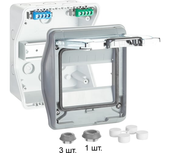 Щиток Legrand Plexo3 - IP65 - IK09 - 1 ряд - 32 А - 6 модулей 601976