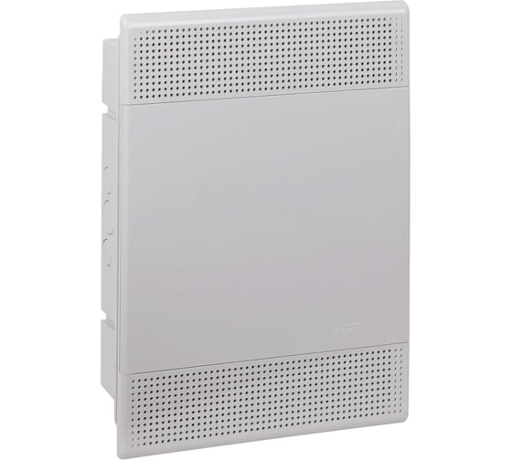 Слаботочный встраиваемый щит Рувинил мультимедийный, с монтажной пластиной, серый 68124С-СЛ 1