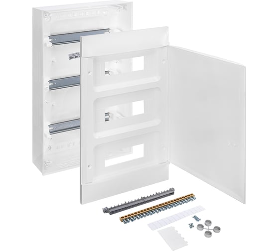 Пластиковый щиток Legrand Practibox S  Навесной 3X12 Белая дверь 135603