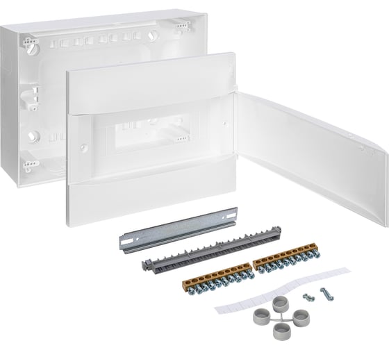 Пластиковый щиток Legrand Practibox S  Навесной 1X12 Белая дверь 135601