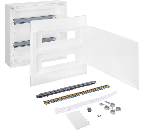 Пластиковый щиток Legrand Practibox S  Навесной 2X18 Белая дверь 137607